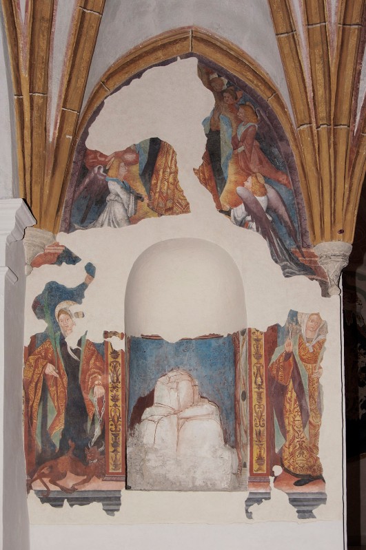 Ambito trentino (1530 circa), Dipinti della navata sinistra