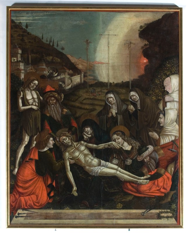 Ambito lombardo fine sec. XV, Gesù Cristo deposto nel sepolcro