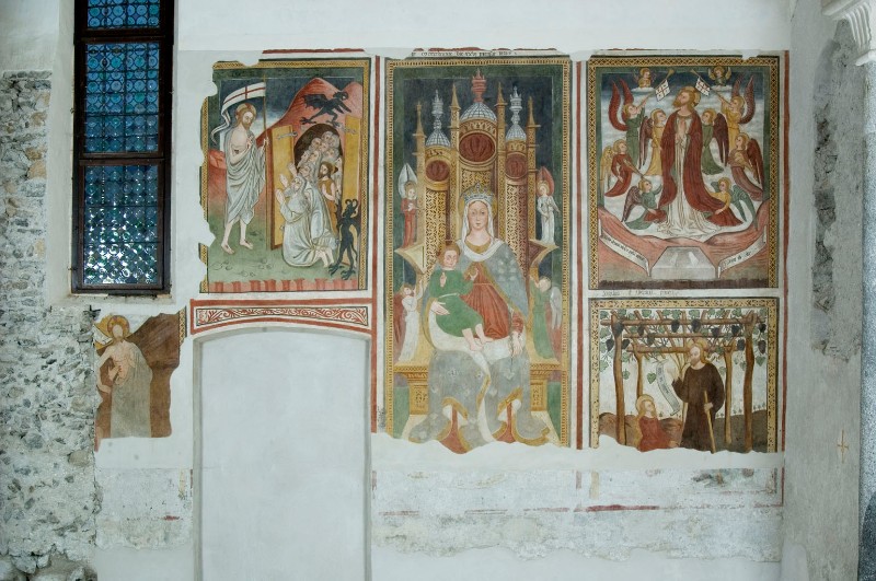 Baschenis A. (1490), Affreschi della navata minore destra