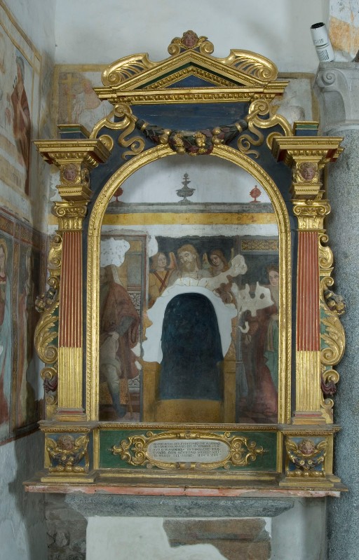 Bottega giudicariese (1617), Ancona dell'altare della Madonna del rosario