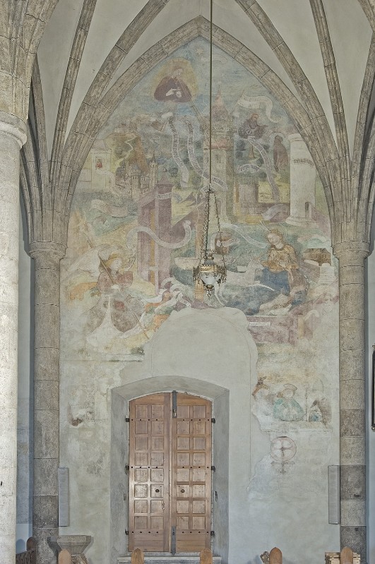 Ambito tedesco sec. XV-XVI, Dipinto murale della campata terza