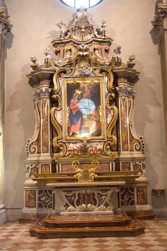 Attribuito a Sartori A. G. metà sec. XVIII, Altare della Madonna