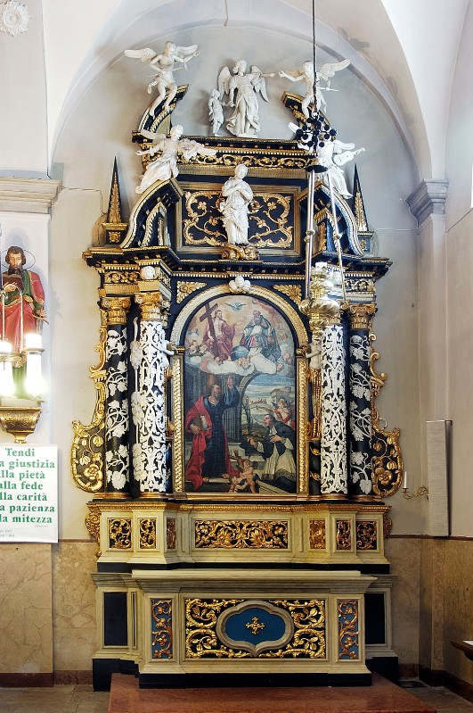 Bottega trentina terzo quarto sec. XVII, Altare del Sacro Cuore di Gesù