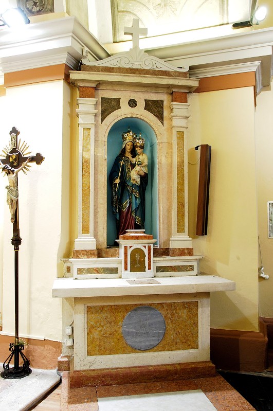 Maestranze trentine metà sec. XIX, Altare laterale della Madonna