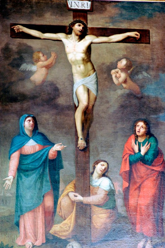 Bott. romana fine sec. XVI, Dipinto Crocifissione di Gesù Cristo