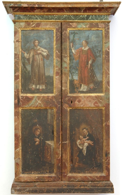 Bott. dell'Italia centrale (1679), Armadio per reliquiari dipinto
