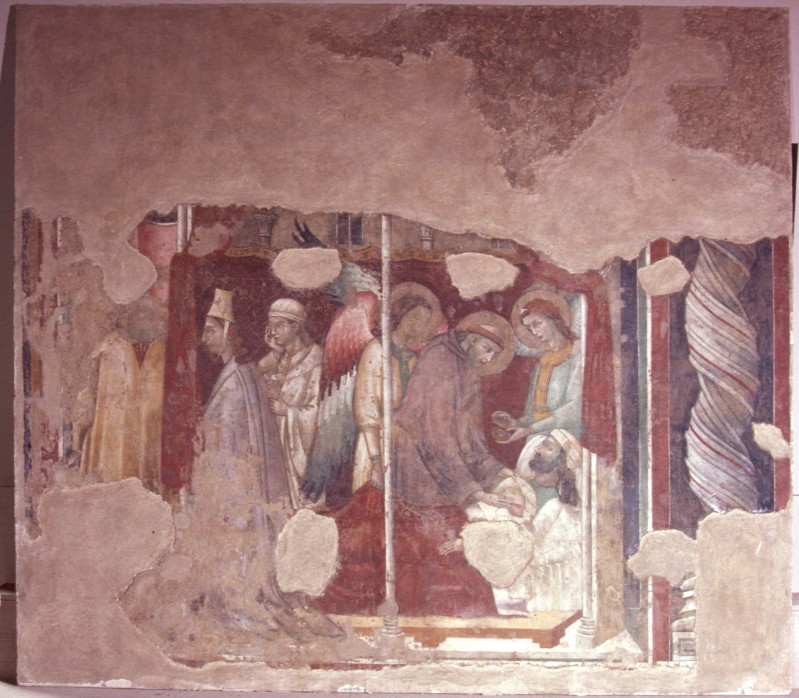 Ambito romano fine sec. XIII, San Francesco e il ferito di Lerida