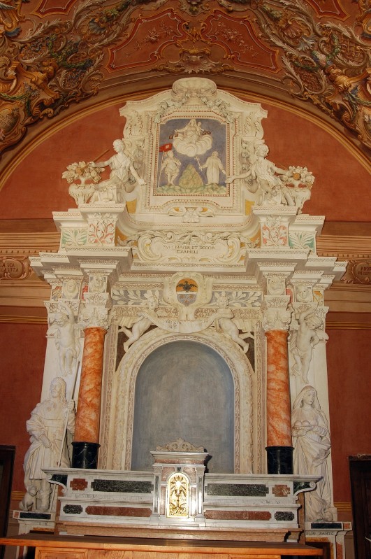 Maestranze lombarde sec. XVII-XVIII, Ancona d'altare in stucco dipinto