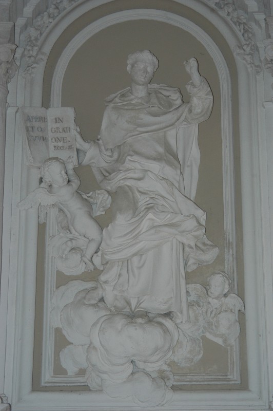 Bottega siciliana sec. XIX, Statua di Sant'Alberto degli Abati