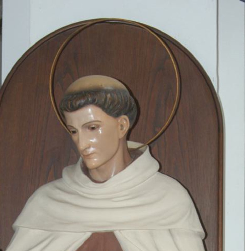 Santifaller L. sec. XX, Aureola di statua di Sant'Alberto