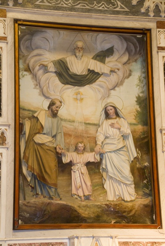Caretta R. sec. XX, Bassorilievo con la Sacra Famiglia