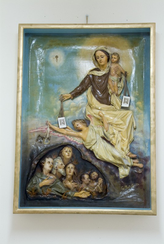 Caretta R. sec. XX, Bassorilievo con la Madonna del Carmelo