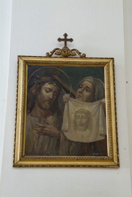 Colonna U. (1943), Via Crucis con Gesù asciugato dalla Veronica