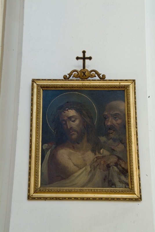 Colonna U. (1943), Via Crucis con Gesù spogliato e abbeverato di fiele