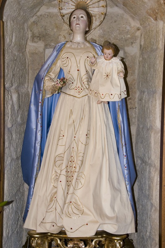 Ambito dell'Italia meridionale sec. XIX, Statua della Madonna delle grazie