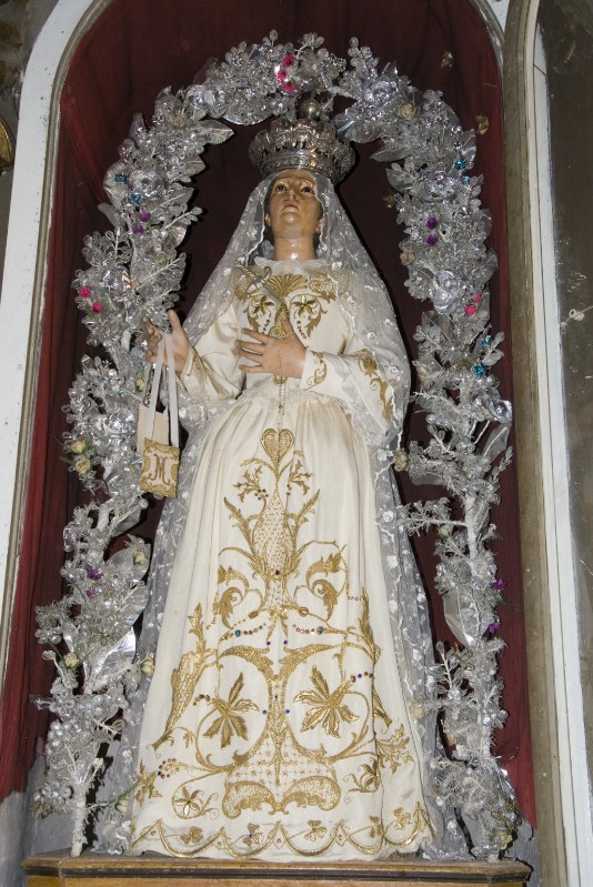 Ambito dell'Italia meridionale sec. XX, Statua della Madonna del Carmelo
