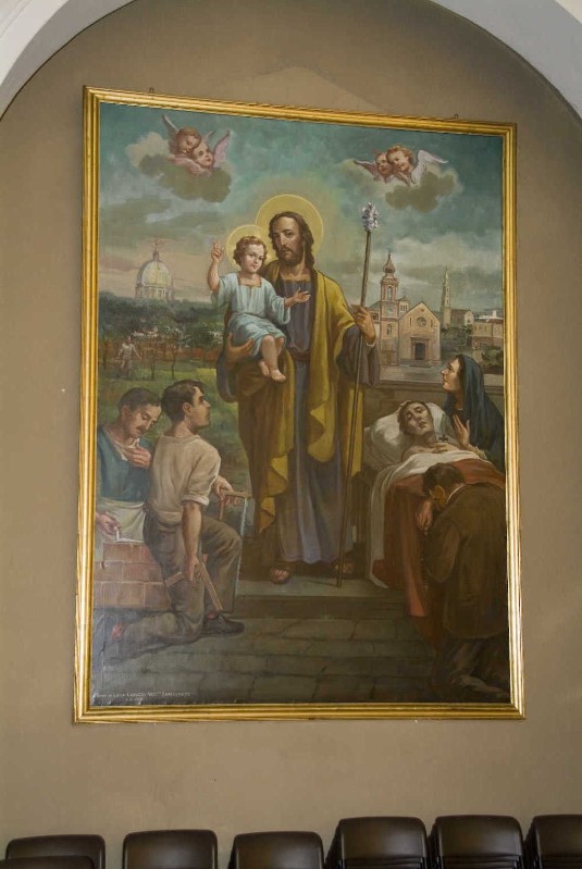 Colonna U. (1968), Dipinto di San Giuseppe e Gesù Bambino