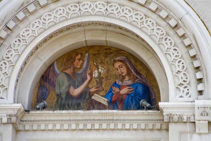 Colomma U. sec. XX, Dipinto murale dell'Annunciazione