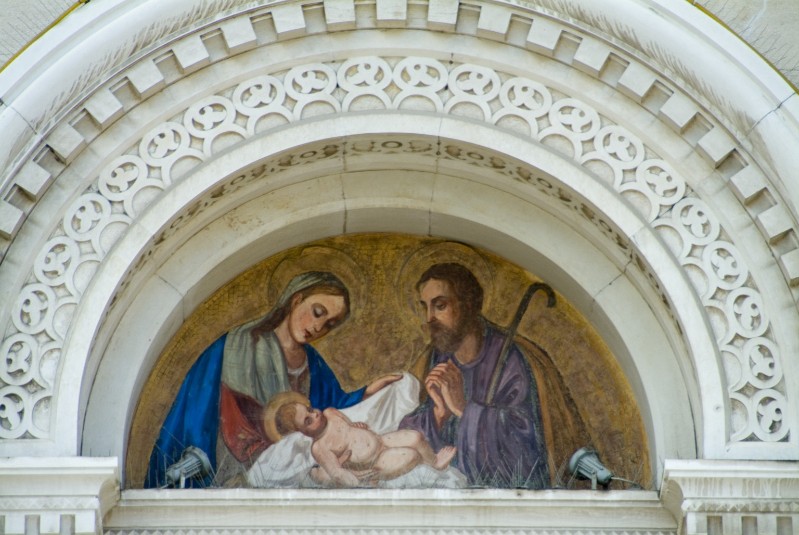 Colomma U. sec. XX, Dipinto murale della Natività di Gesù