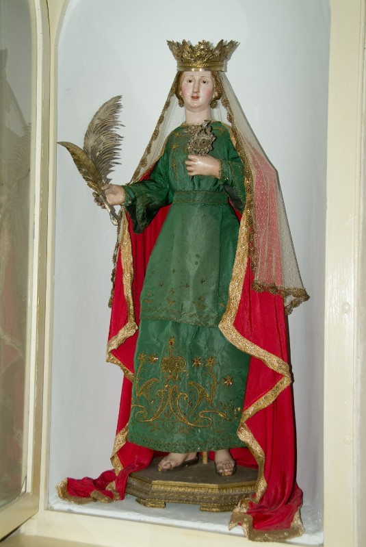 Ambito dell'Italia meridionale sec. XIX, Statua di Santa Lucia