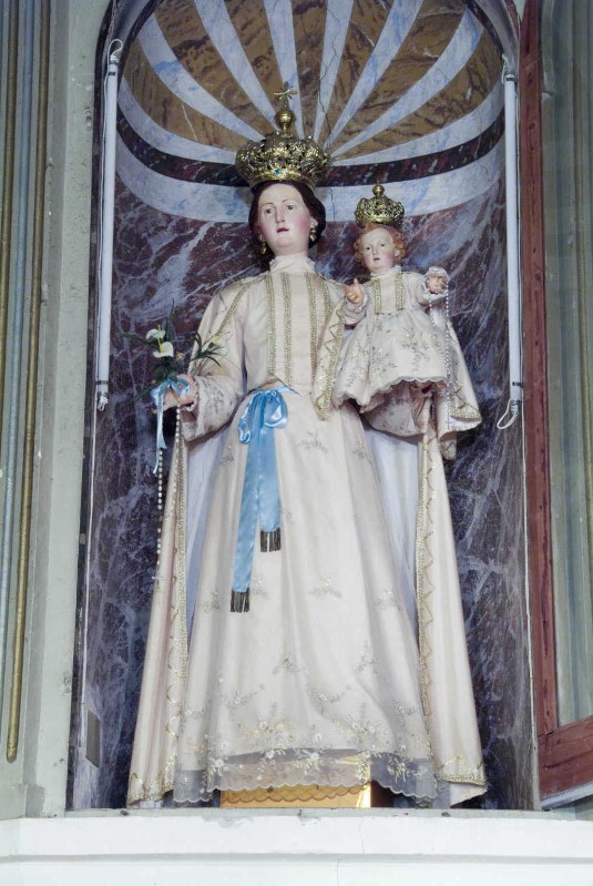 Ambito pugliese sec. XIX, Statua della Madonna del rosario