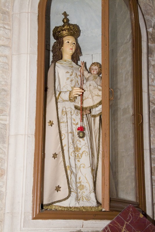 Ambito dell'Italia meridionale sec. XIX, Statua Madonna del rosario