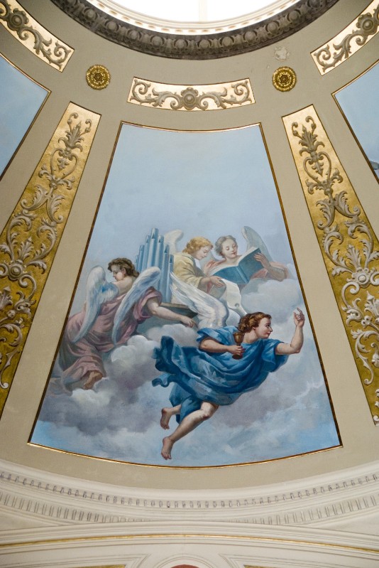 Colonna U. (1939), Dipinto di angeli
