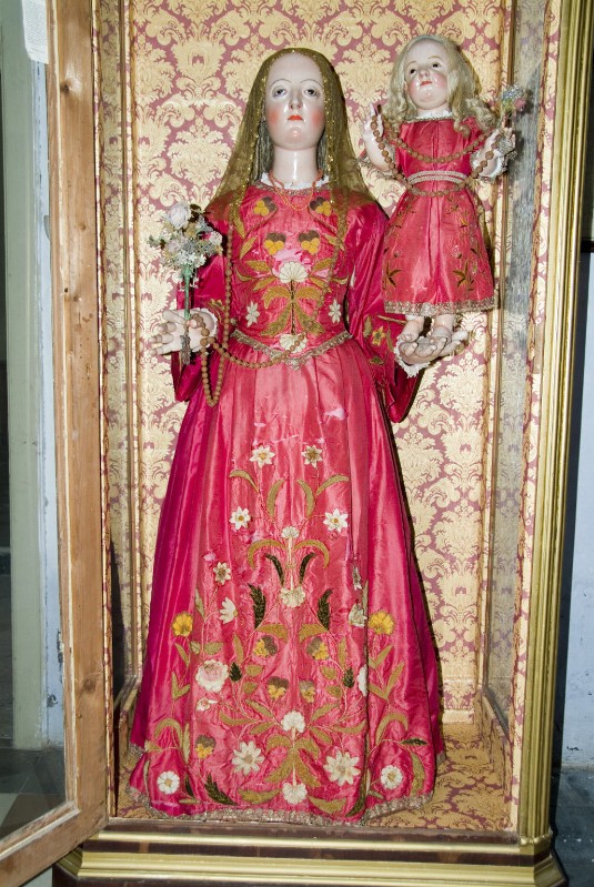 Ambito dell'Italia meridionale sec. XVII, Statua Madonna del rosario