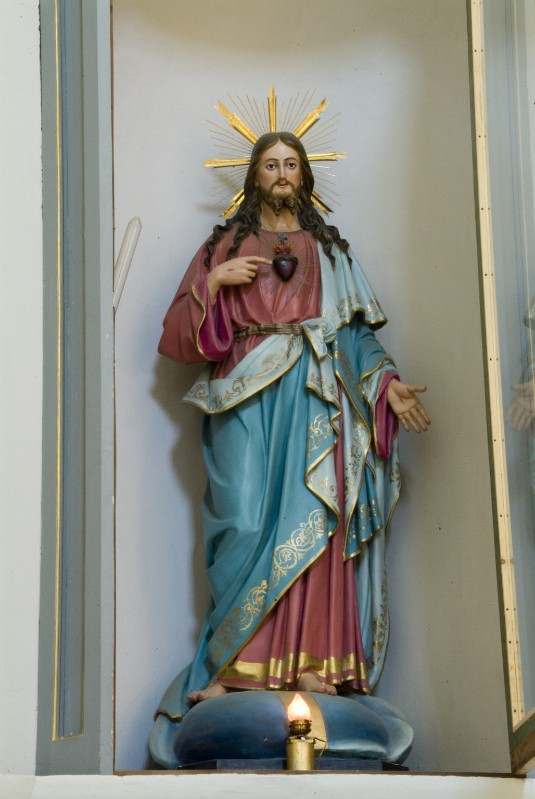 Caretta R. (1910), Statua di Sacro Cuore di Gesù