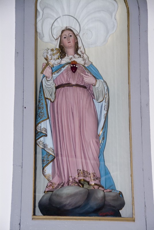 Caretta R. (1910), Statua del Sacro Cuore di Maria