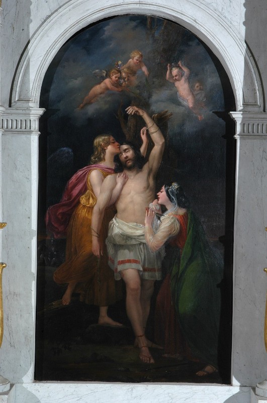 Poggi C. (1842), Sant'Irene cura San Sebastiano