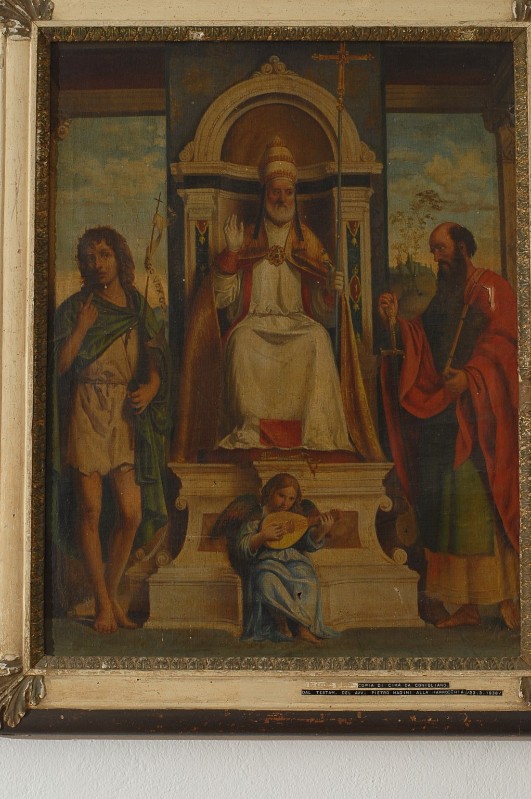 Ambito lombardo sec. XX, San Leone Papa con San Giovanni e San Paolo