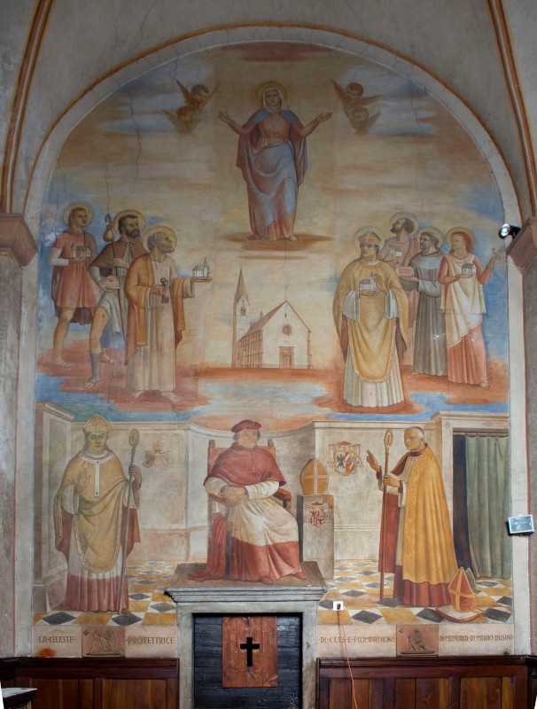 Bonacina C. (1945), Madonna assunta con santi e vescovi