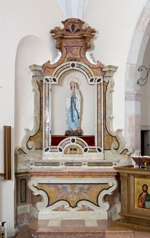 Attribuito a Sartori A. G. terzo quarto sec. XVIII, Altare laterale sinistro