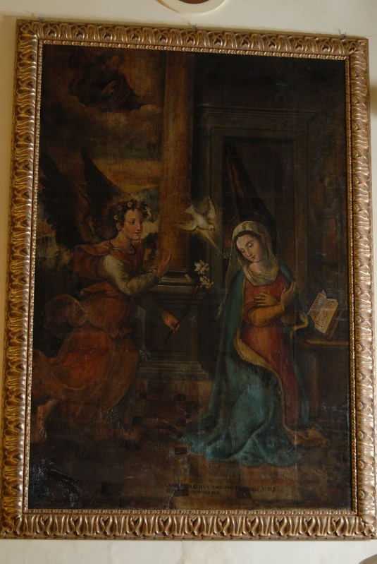 Ambito lucano sec. XVIII, Annunciazione in olio su tela