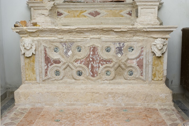 Bottega veneta seconda metà sec. XIV, Mensa dell'altare dell'oratorio