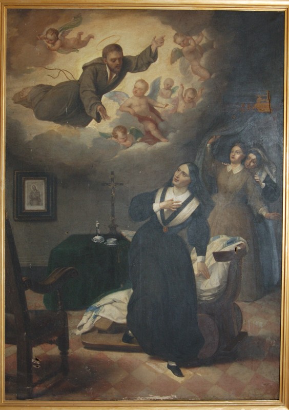 Ambito umbro (1860), Ex voto con miracolo di San Giuseppe Benedetto Labre
