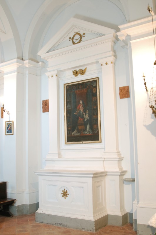 Maestranze umbre sec. XVIII, Altare laterale della Madonna del Rosario