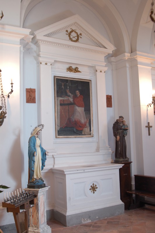 Maestranze umbre sec. XVIII, Altare laterale dedicato a San Carlo Borromeo