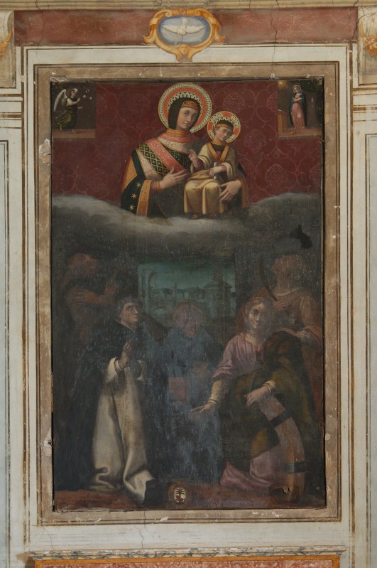 Salvi P. sec. XVII, Dipinto con la Madonna di Costantinopoli