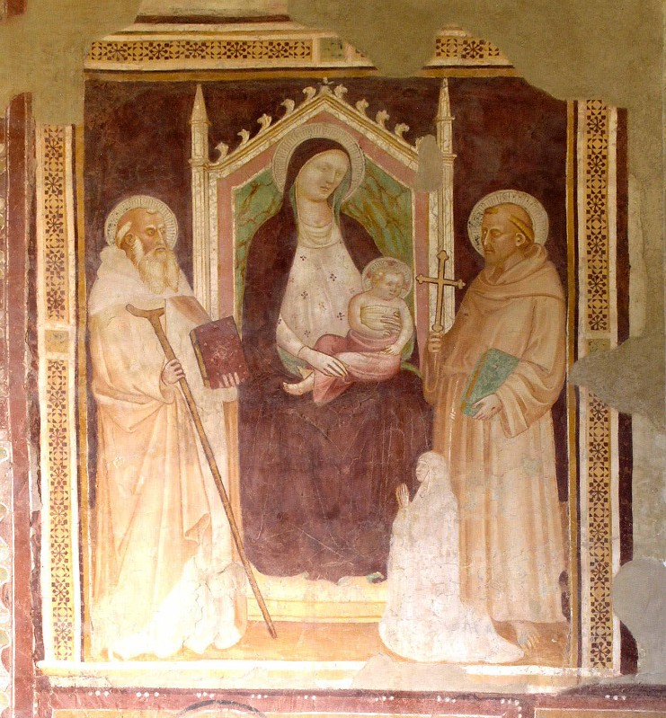 Lorenzo di Niccolò sec. XIV-XV, Madonna col Bambino in trono