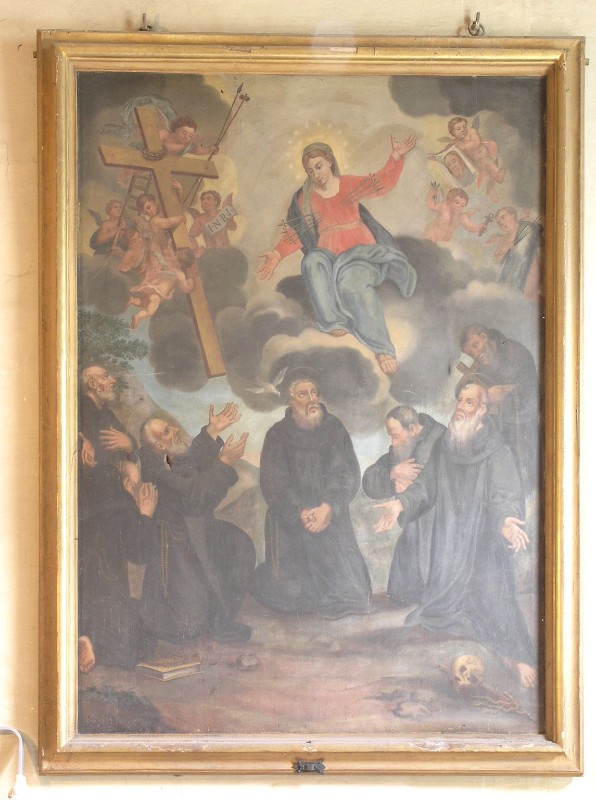Pittore fiorentino sec. XVIII, Madonna addolorata e i sette Santi Fondatori
