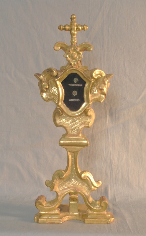 Bottega pratese sec. XVIII, Reliquiario di santo Stefano papa e di san Lorenzo