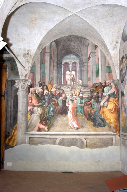 Attribuito a Gambara L. sec. XVI, Gesù nel tempio tra i dottori