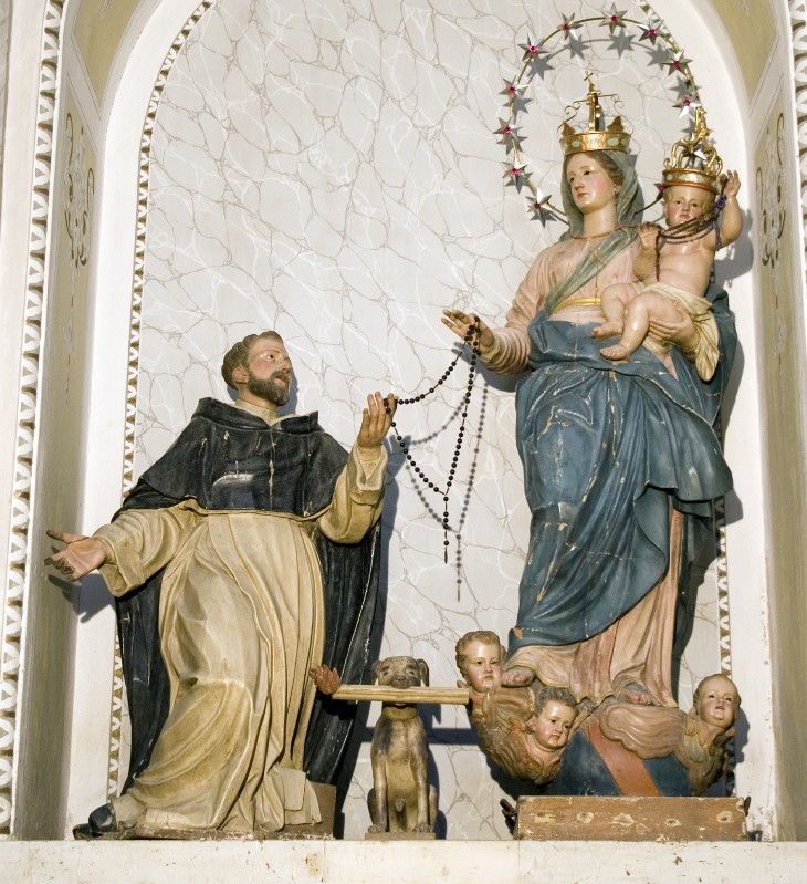 Quattrocchi F. sec. XVIII, Gruppo scultoreo della Madonna del rosario