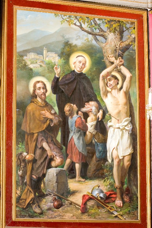 Morgari L. (1928), San Giuseppe Cottolengo tra San Sebastiano e San Rocco