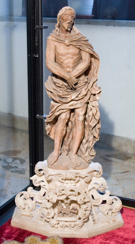 Ambito trapanese sec. XVIII, Statuetta dell'Ecce Homo con base