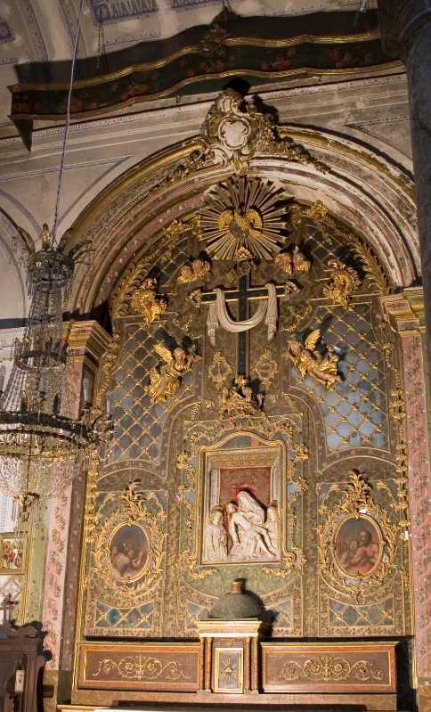 Ambito siciliano secc. XVI-XVIII, Dossale dell'altare del Purgatorio