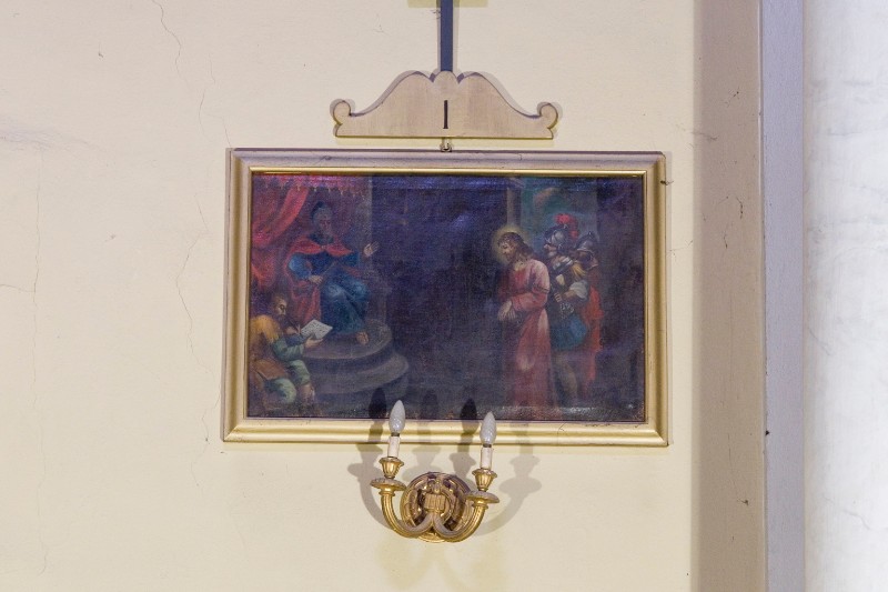 Bott. toscana sec. XIX, Gesù Cristo condannato a morte (Via Crucis I)