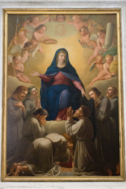 Ridolfi M. (1852), Dipinto con Madonna e i sette fondatori dell'ordine dei Servi